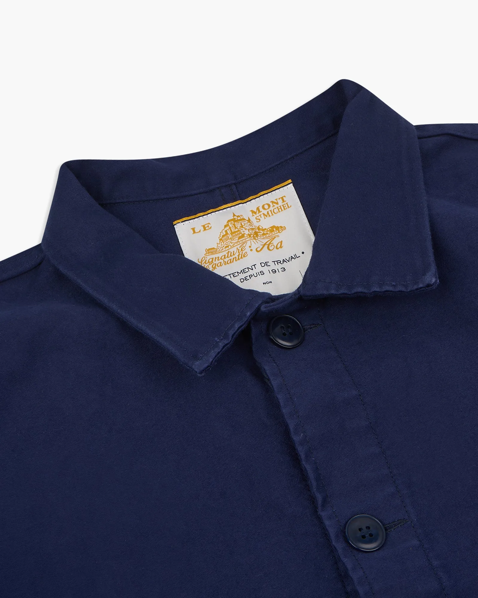 Le Mont St Michel Moleskin Authentic Work Jacket - Blue