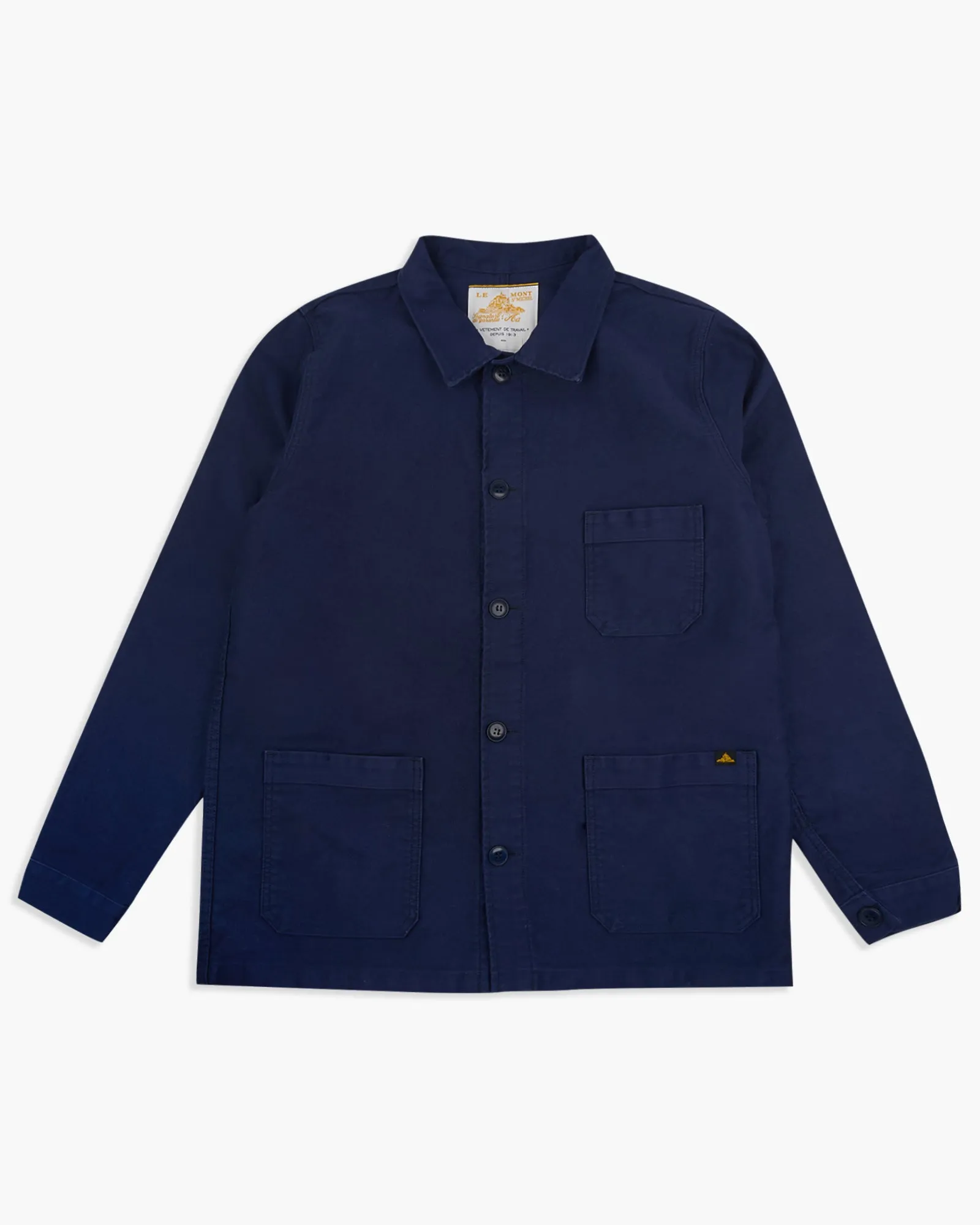 Le Mont St Michel Moleskin Authentic Work Jacket - Blue