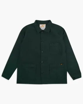 Le Mont St Michel Moleskin Authentic Work Jacket - Forest Green