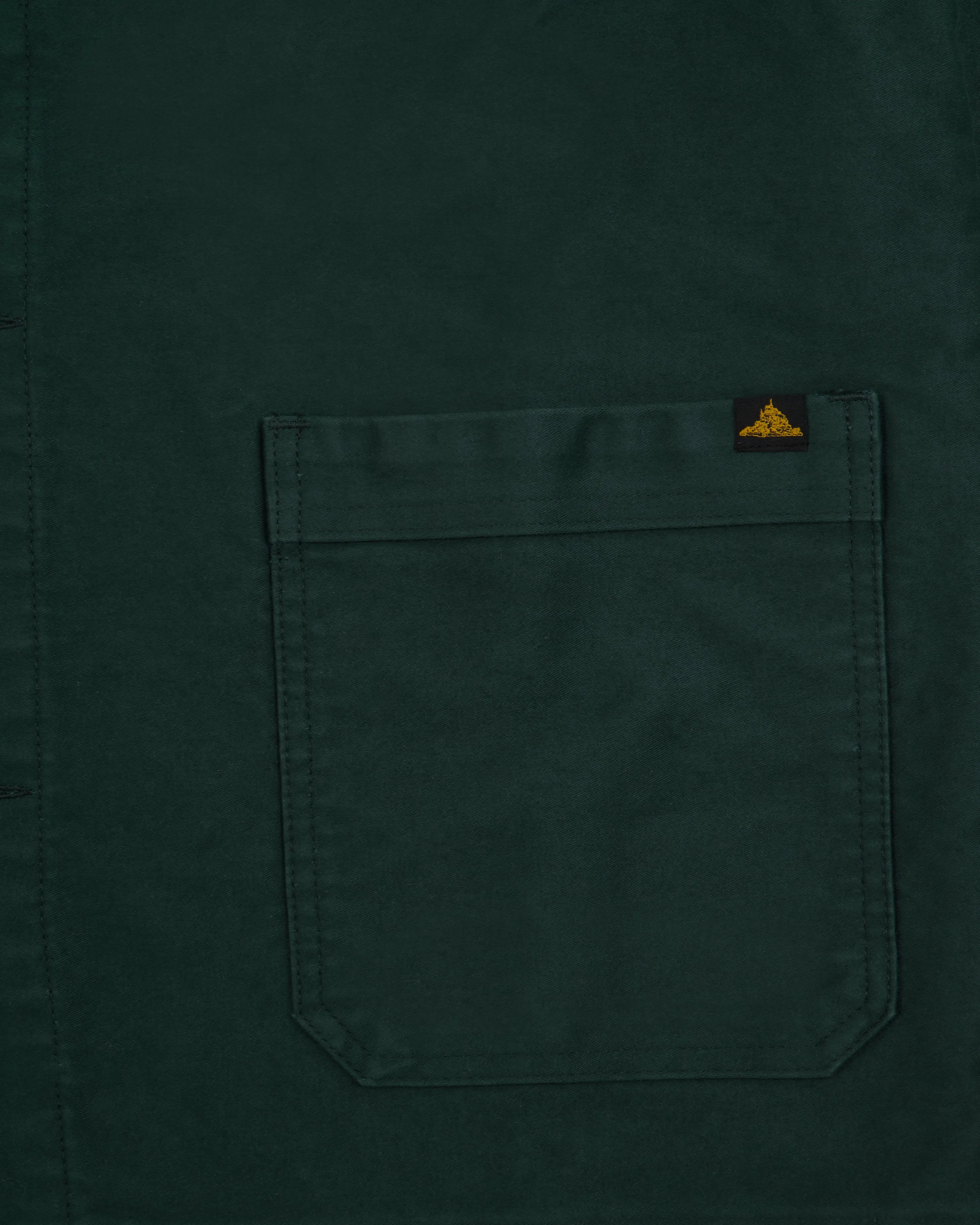 Le Mont St Michel Moleskin Authentic Work Jacket - Forest Green