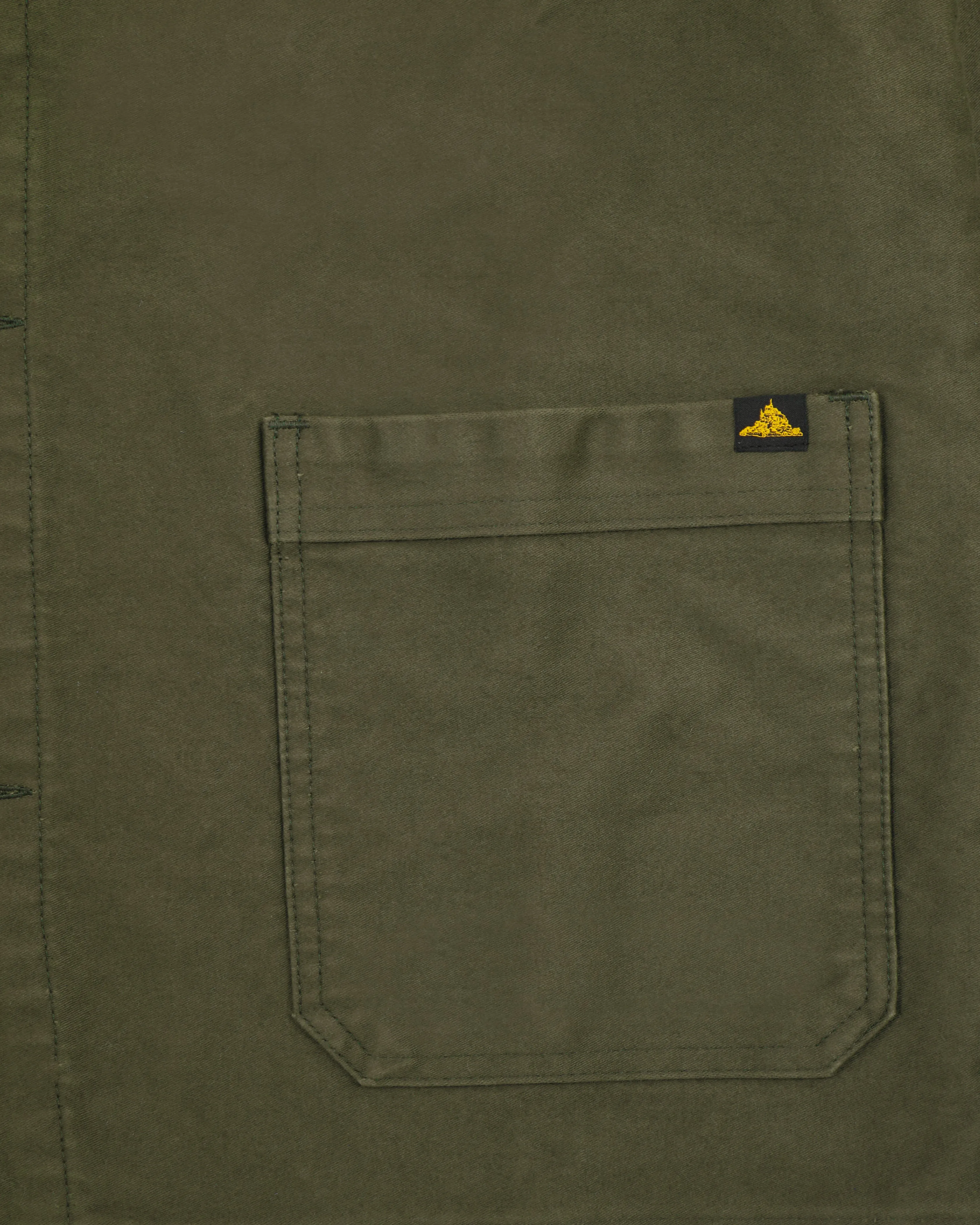 Le Mont St Michel Moleskin Authentic Work Jacket - Khaki