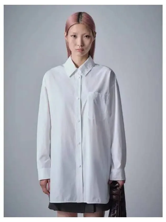 Loose fit shirt white domestic product