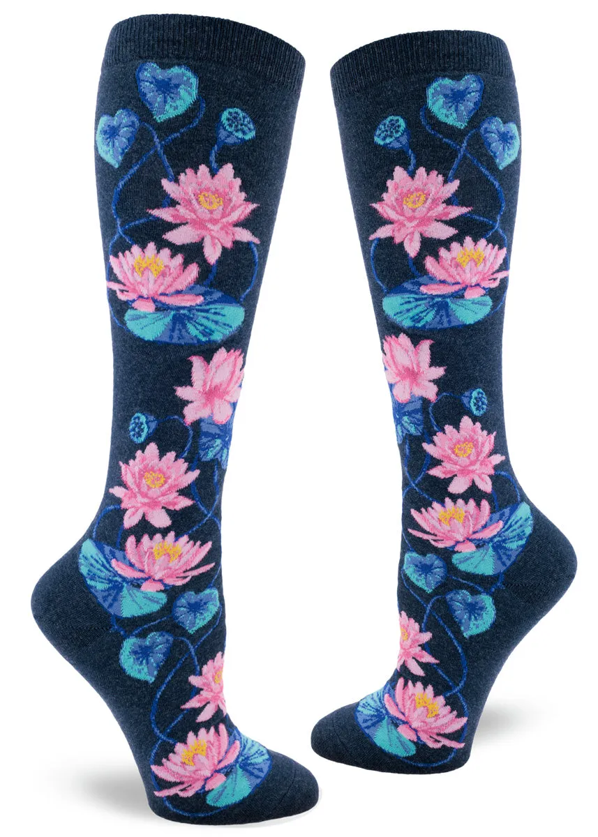 Lotus Knee Socks