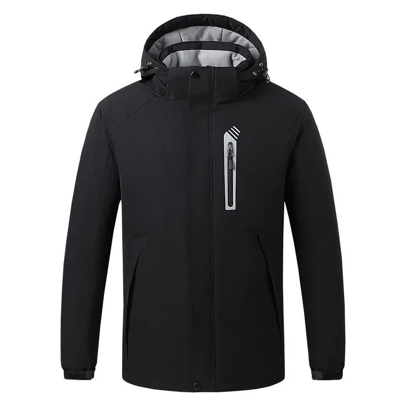 Men USB Electric Heater Winter Fleece Inner Jacket Coats Thick Warm Casual USB Heated Premium Jacket | 993