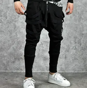 Men's Gothic Zip Loose Sport Harem Pants