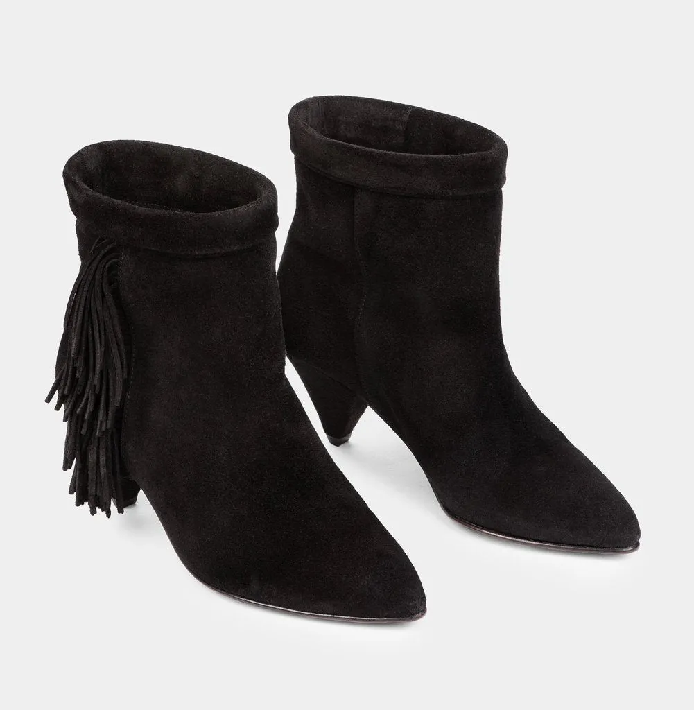 Mimi Suede Black Boots