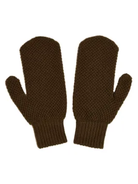 Moss Stitch Mittens Military Sample Sale