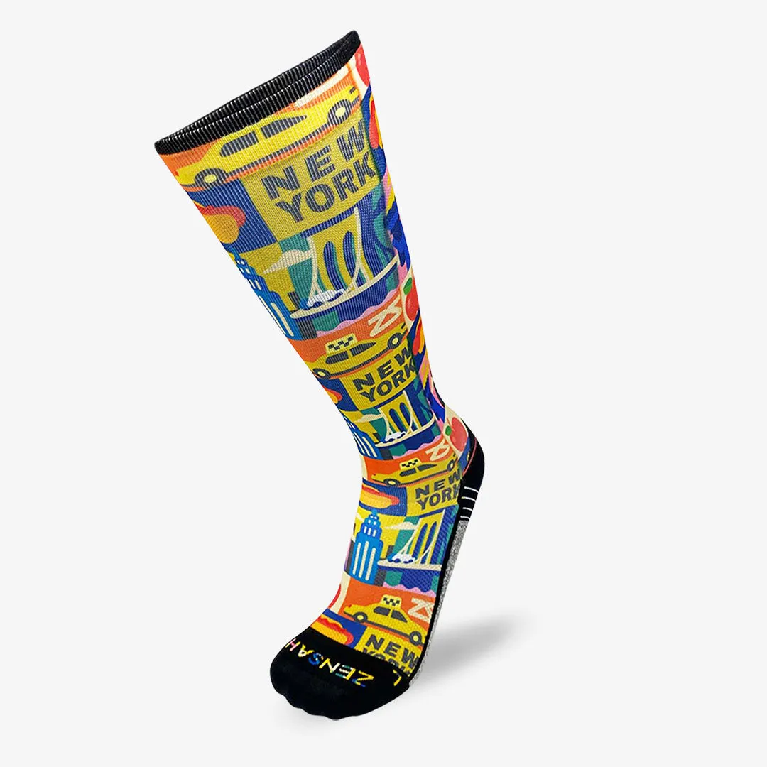 New York Blocks Compression Socks (Knee-High)