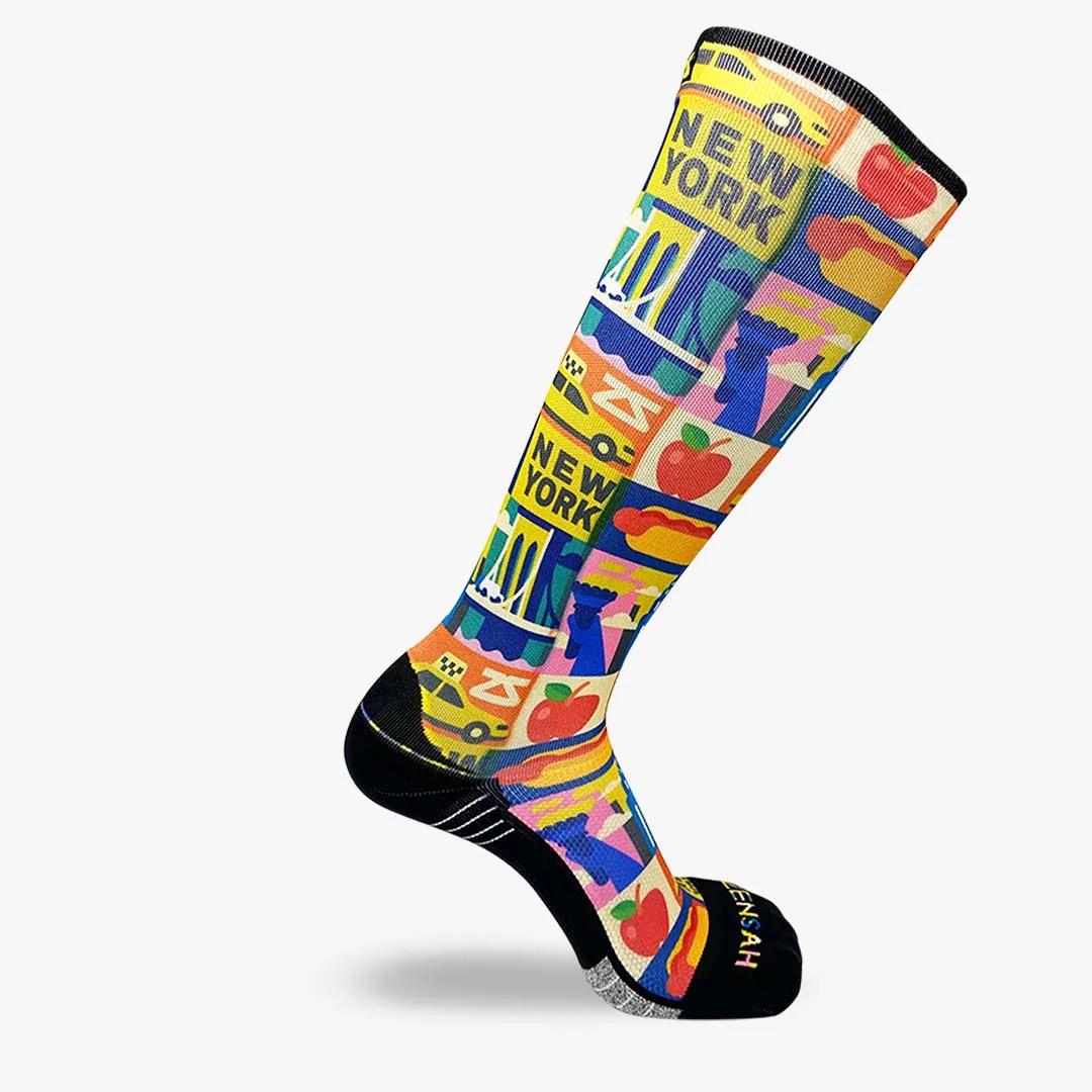 New York Blocks Compression Socks (Knee-High)