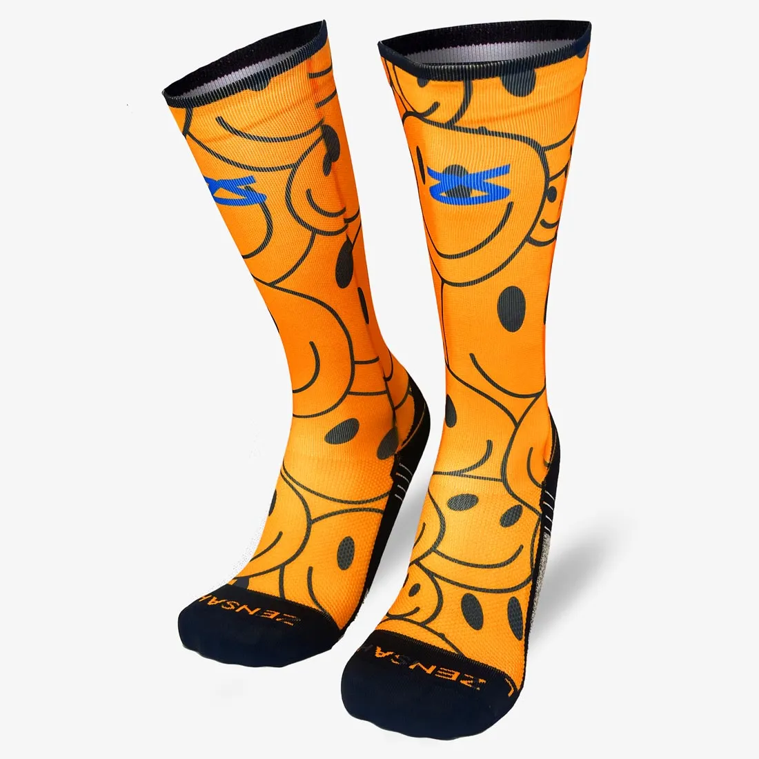 Overlapping Smileys Compression Socks (Knee-High)