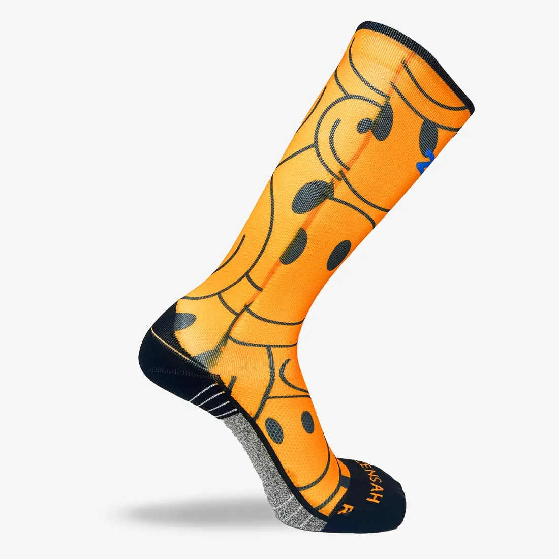 Overlapping Smileys Compression Socks (Knee-High)