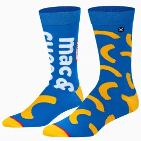 "Kraft Mac & Cheese" Cotton Crew Socks by ODD Sox