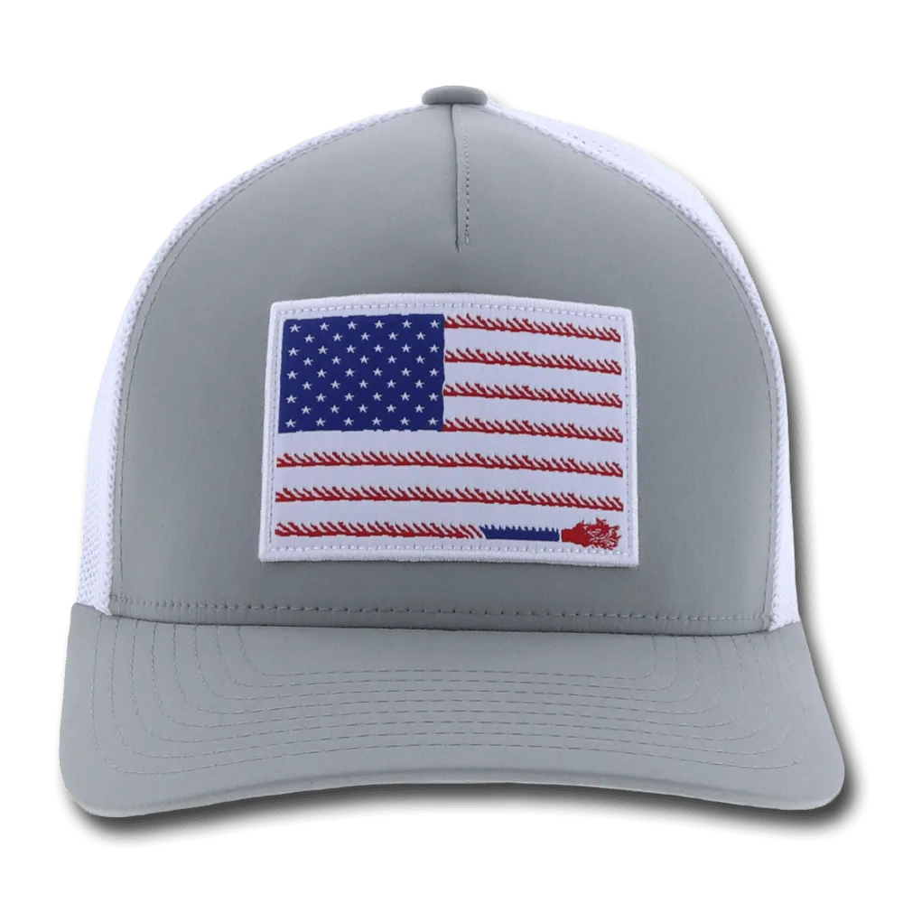 "Liberty Roper" Grey/White Hat