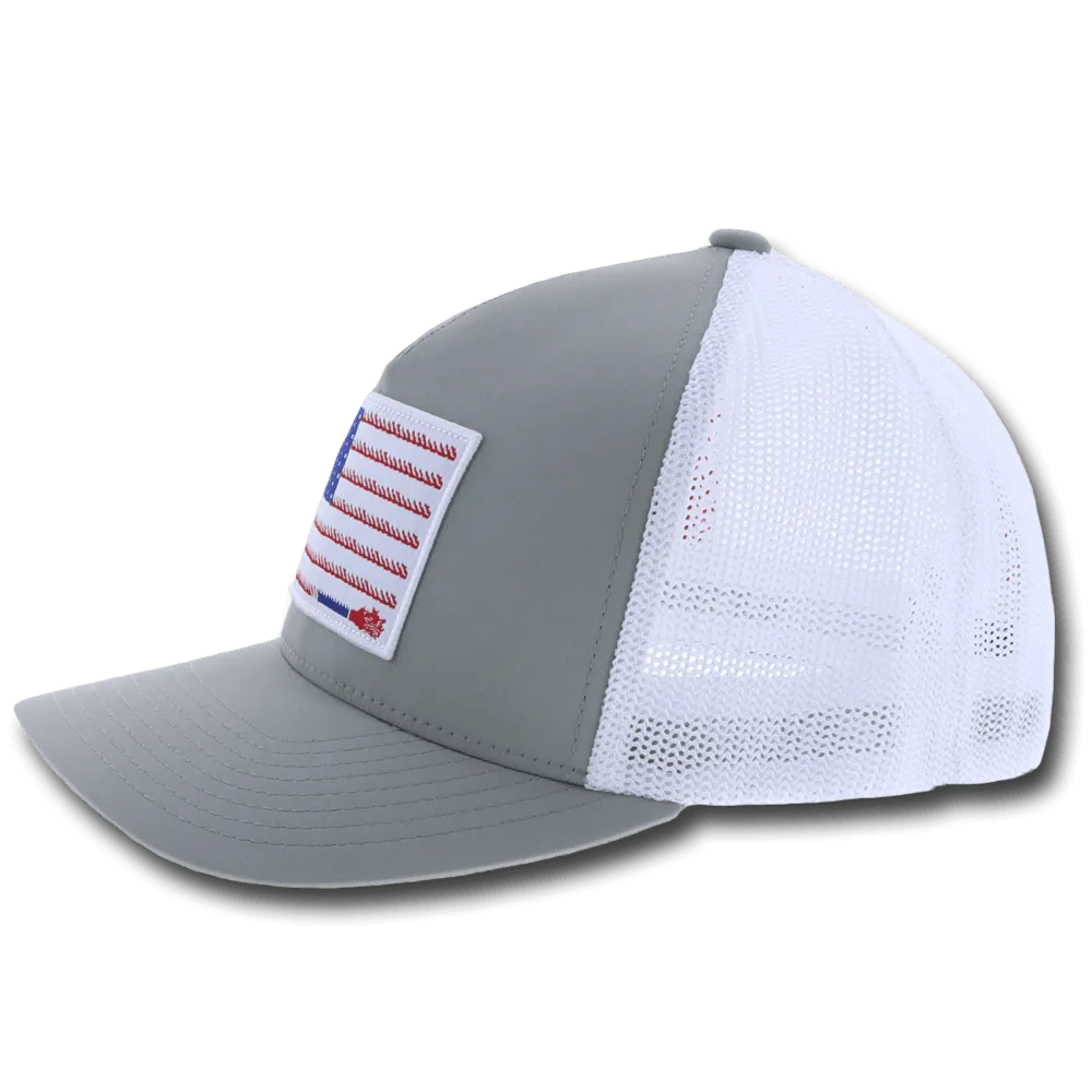 "Liberty Roper" Grey/White Hat