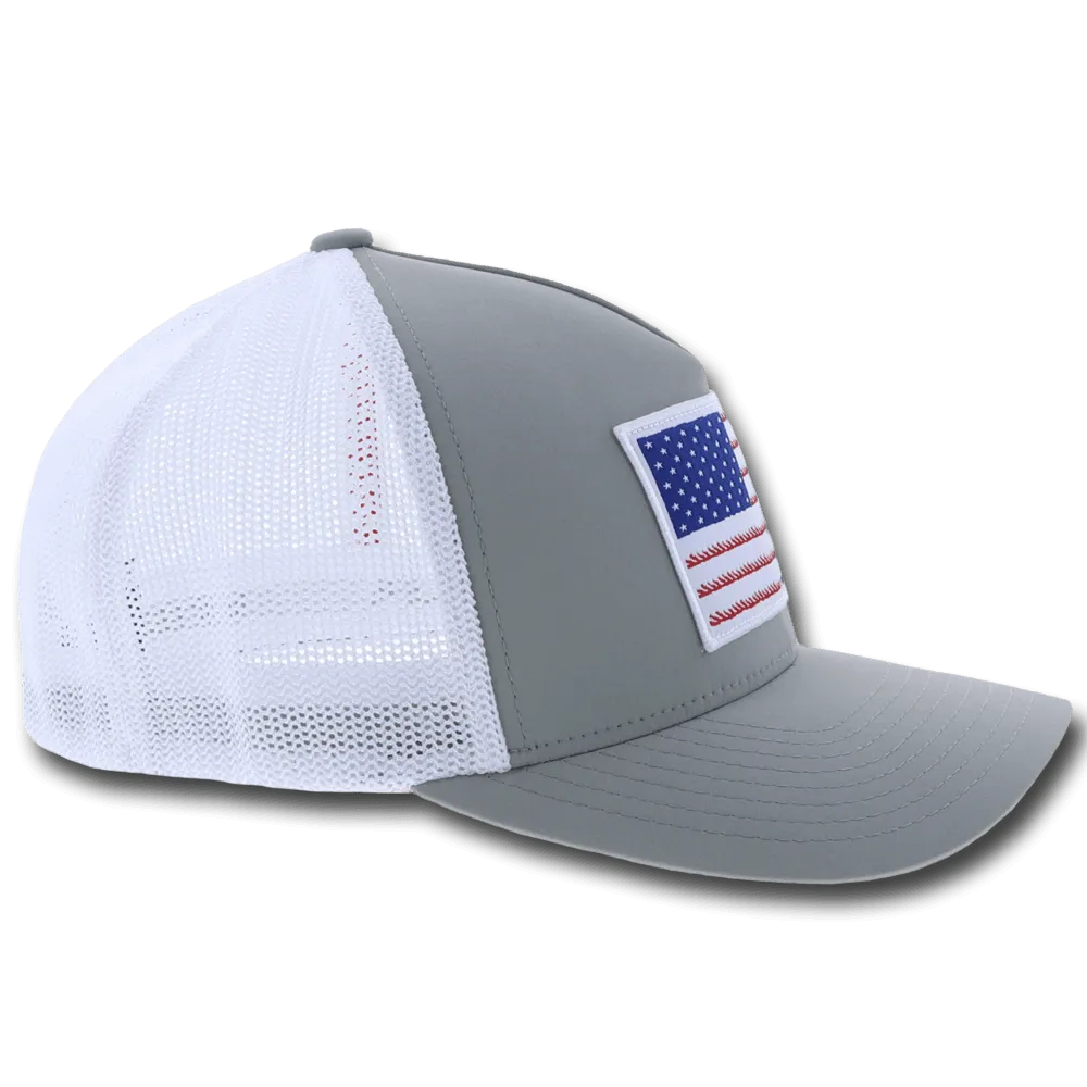 "Liberty Roper" Grey/White Hat