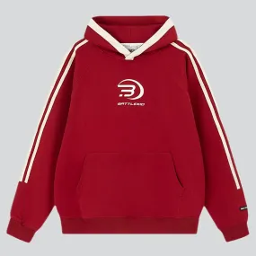 Raglan Sleeve Contrast Color Hoodie