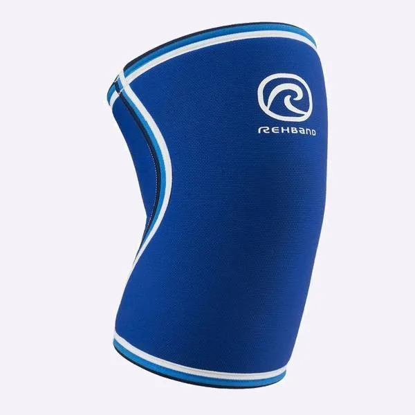 Rehband RX Original Knee Sleeve - 7mm - Blue - SINGLE