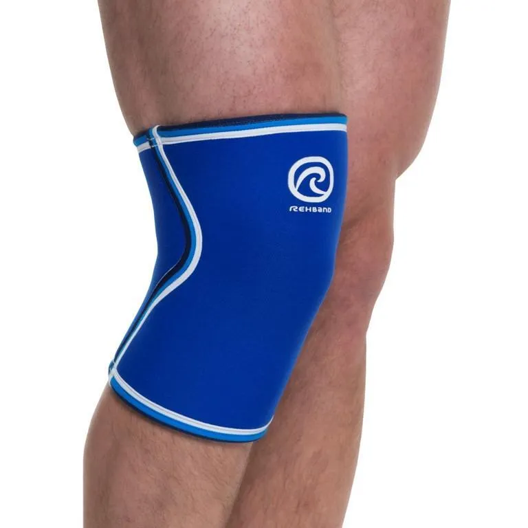 Rehband RX Original Knee Sleeve - 7mm - Blue - SINGLE