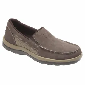 Rockport Men GET YOUR KICKS GORE SLIP ON CHOCOLATE/NUBUCK