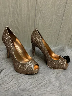 Rose Gold Shoes Heels Stiletto Guess, Size 8