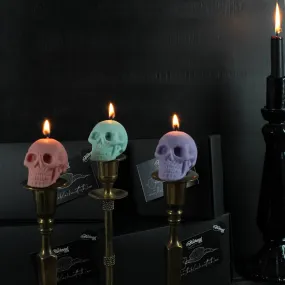 Small Skull Pastel Candles - Gift Box