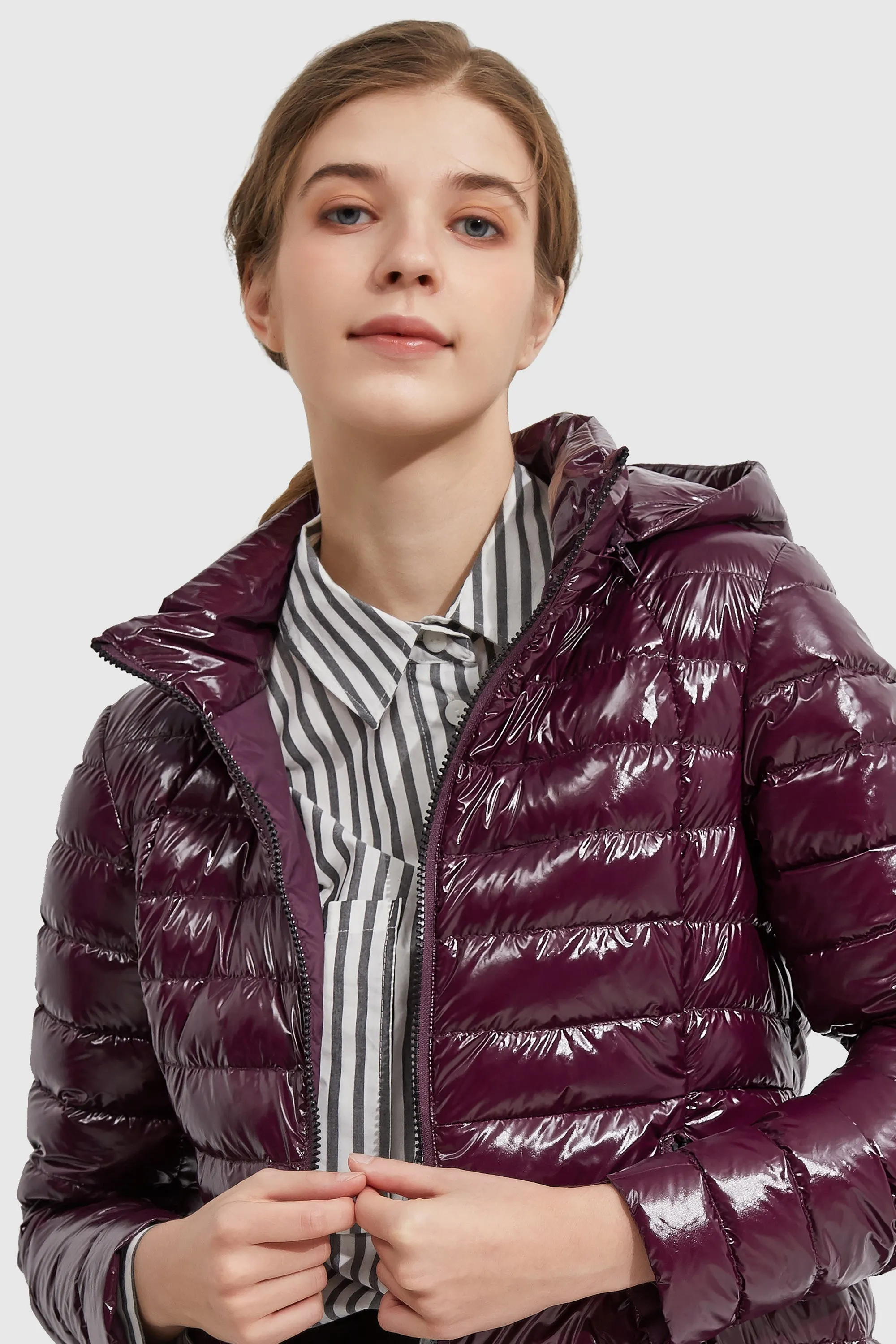 Stand Collar Light Quilted Down Jacket