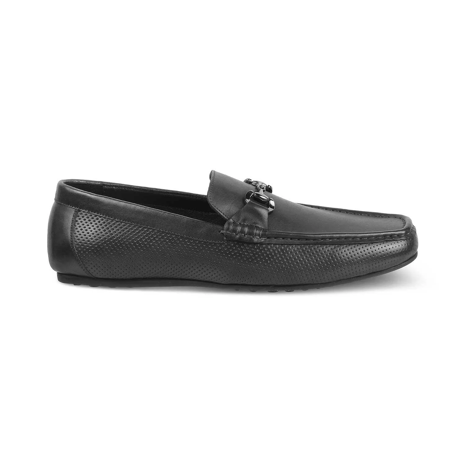 The Otter Grey Men's Leather Driving Loafers Tresmode