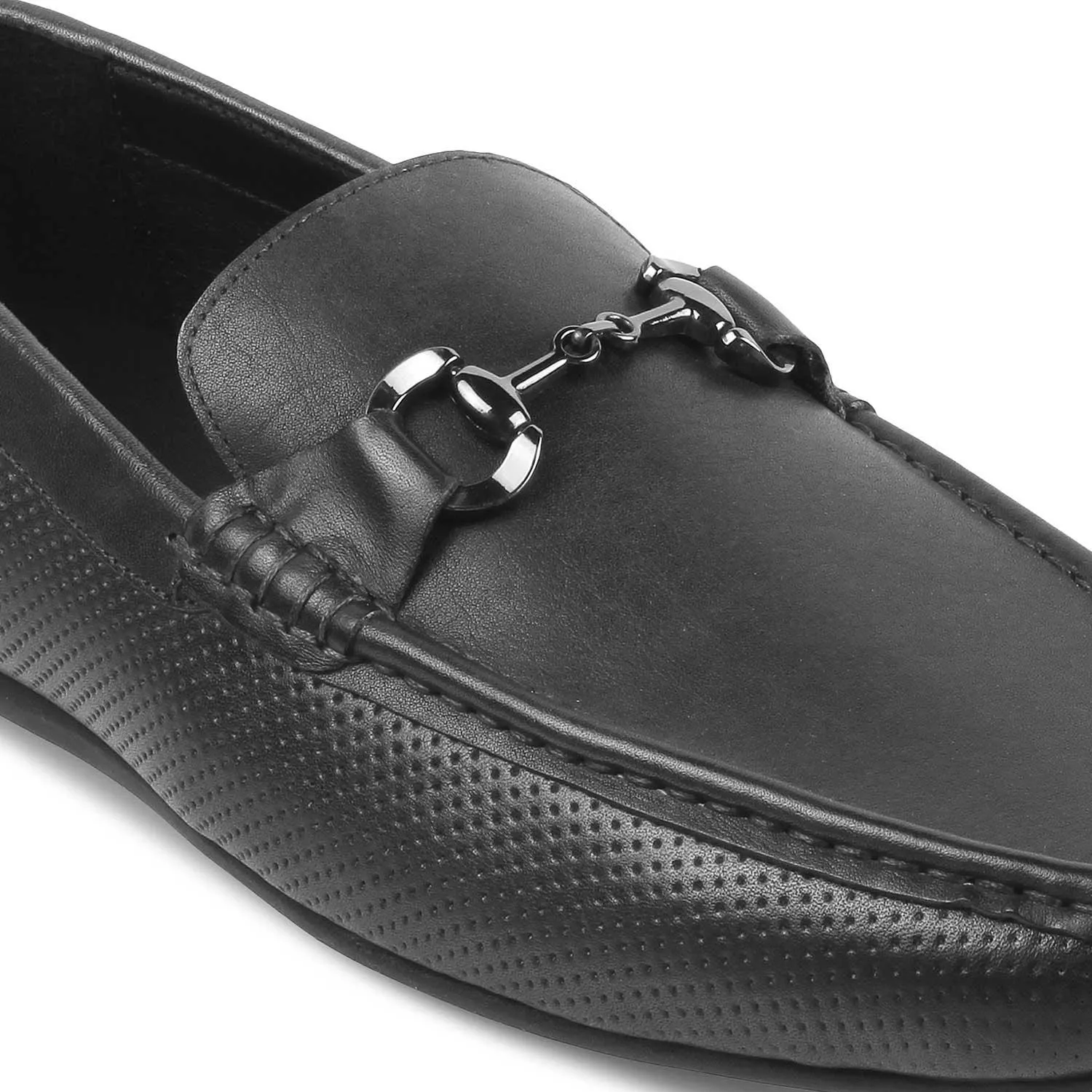 The Otter Grey Men's Leather Driving Loafers Tresmode