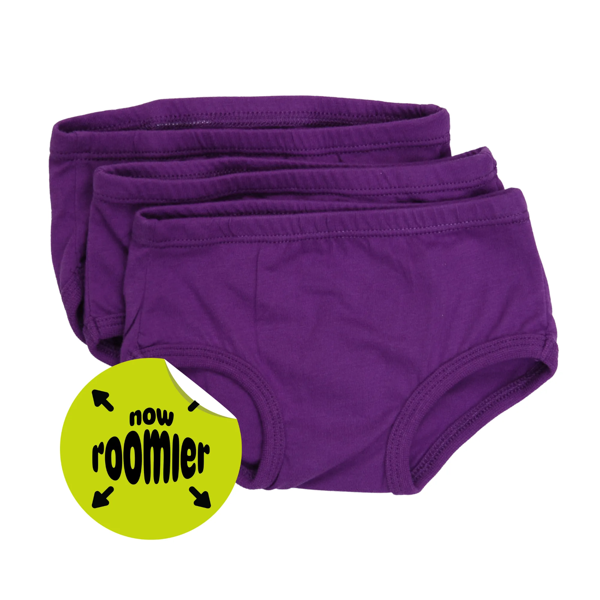 Tiny Undies ROOMIER small cotton underwear - 3-pack