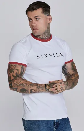 White Red Ringer T-Shirt