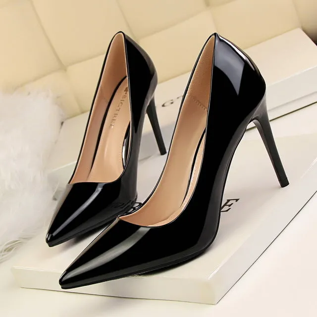 Women Pumps Sexy High Heels Office Heel Shoes Woman 2018 Summer Pumps Shoes Pointed Toe Fashion Word Shoes Famale