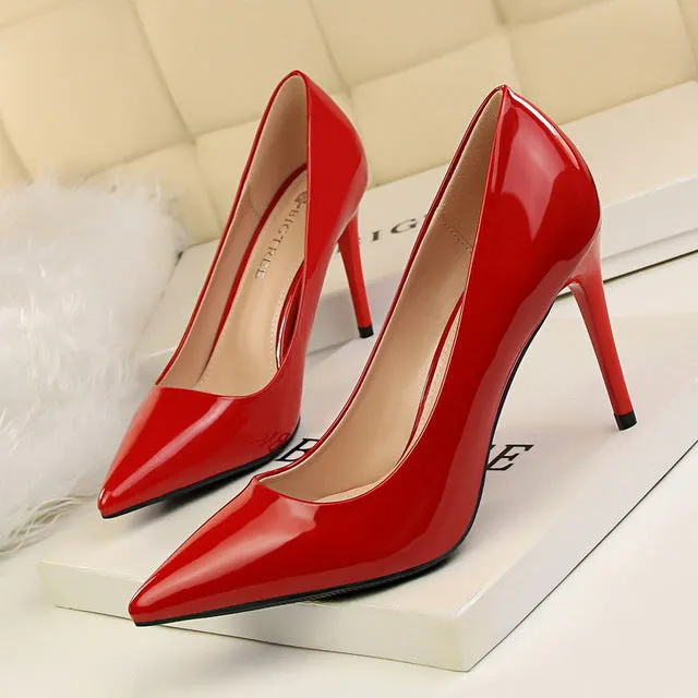 Women Pumps Sexy High Heels Office Heel Shoes Woman 2018 Summer Pumps Shoes Pointed Toe Fashion Word Shoes Famale