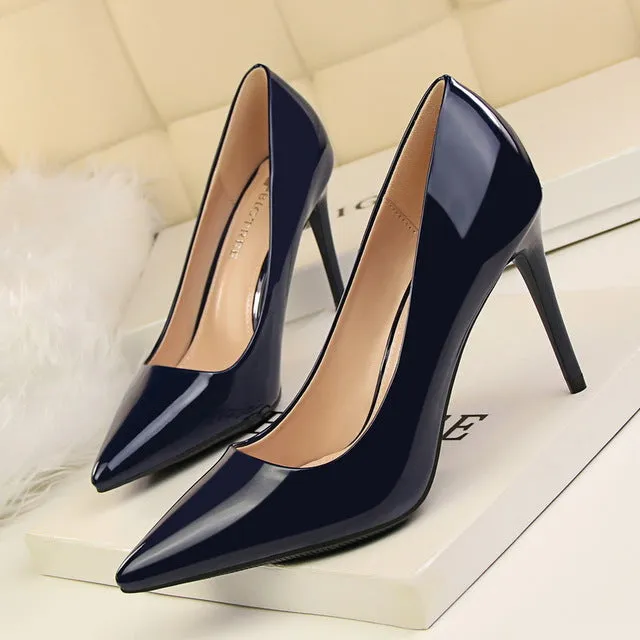 Women Pumps Sexy High Heels Office Heel Shoes Woman 2018 Summer Pumps Shoes Pointed Toe Fashion Word Shoes Famale