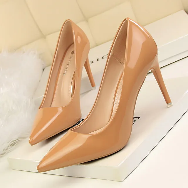 Women Pumps Sexy High Heels Office Heel Shoes Woman 2018 Summer Pumps Shoes Pointed Toe Fashion Word Shoes Famale