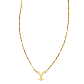 Yellow Rose by Kendra Scott x Yellowstone Dutton Small Short Pendant Necklace