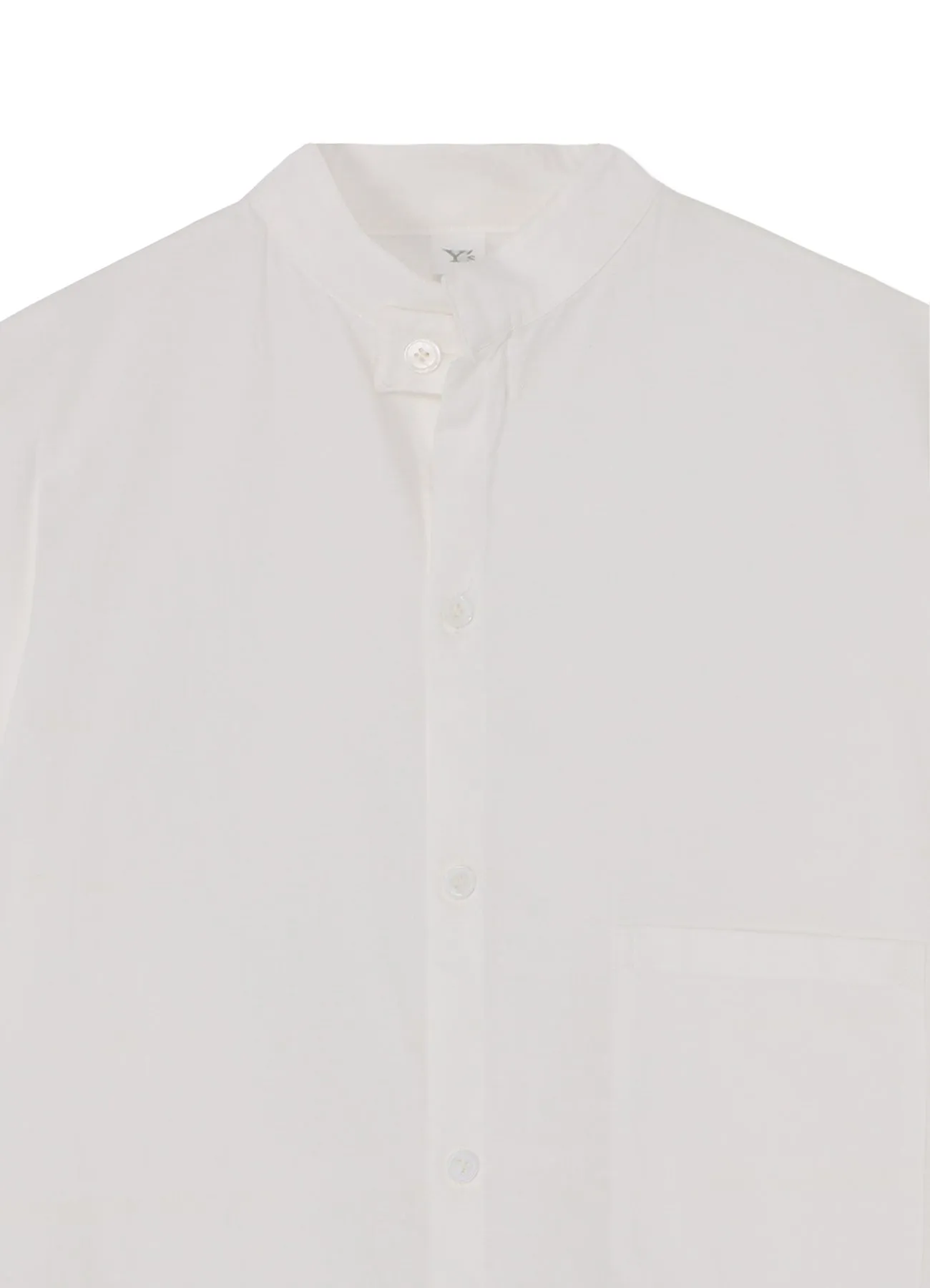 [Y's BORN PRODUCT] THIN COTTON TWILL MANDARIN COLLAR SHIRT