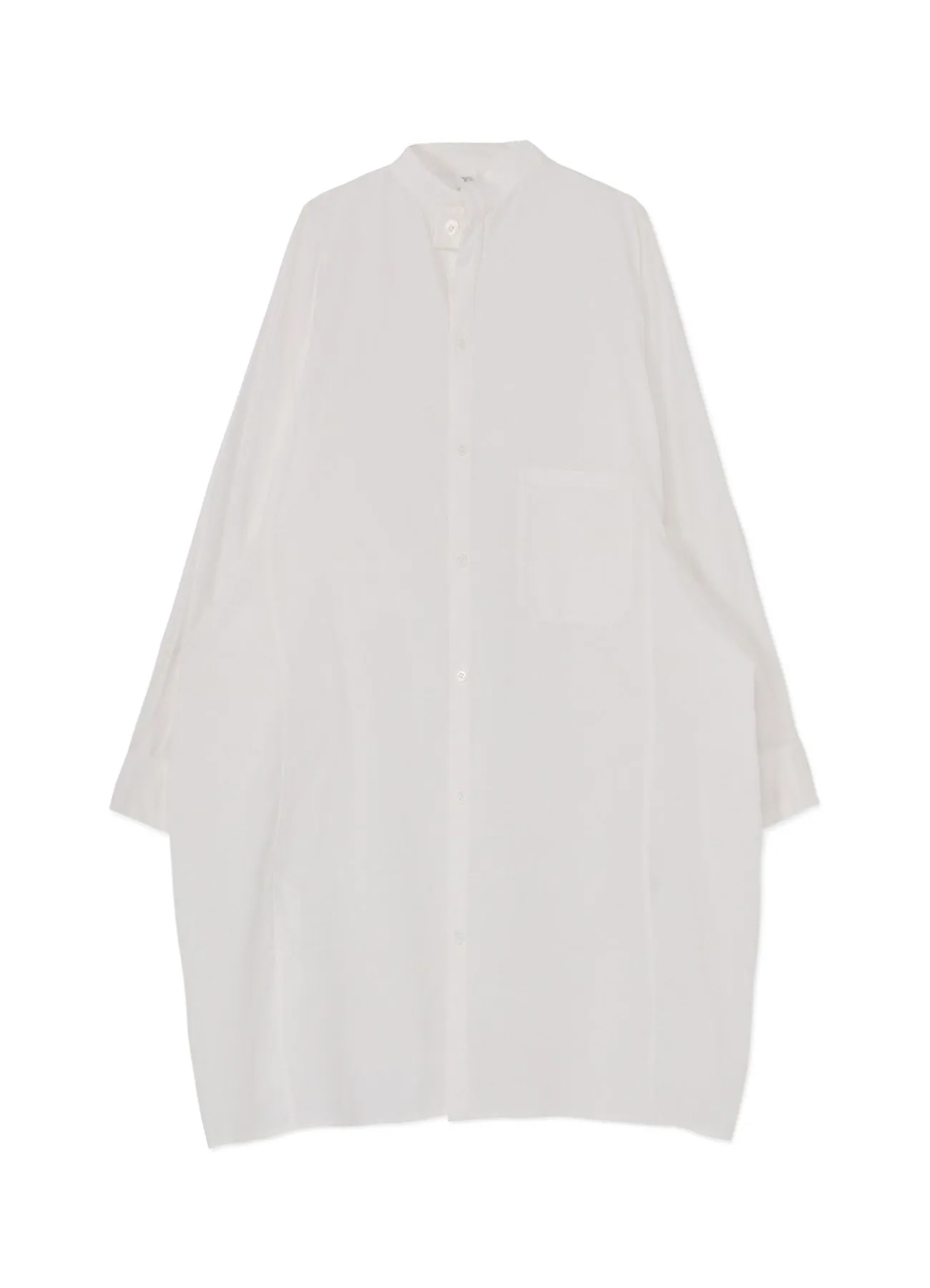 [Y's BORN PRODUCT] THIN COTTON TWILL MANDARIN COLLAR SHIRT